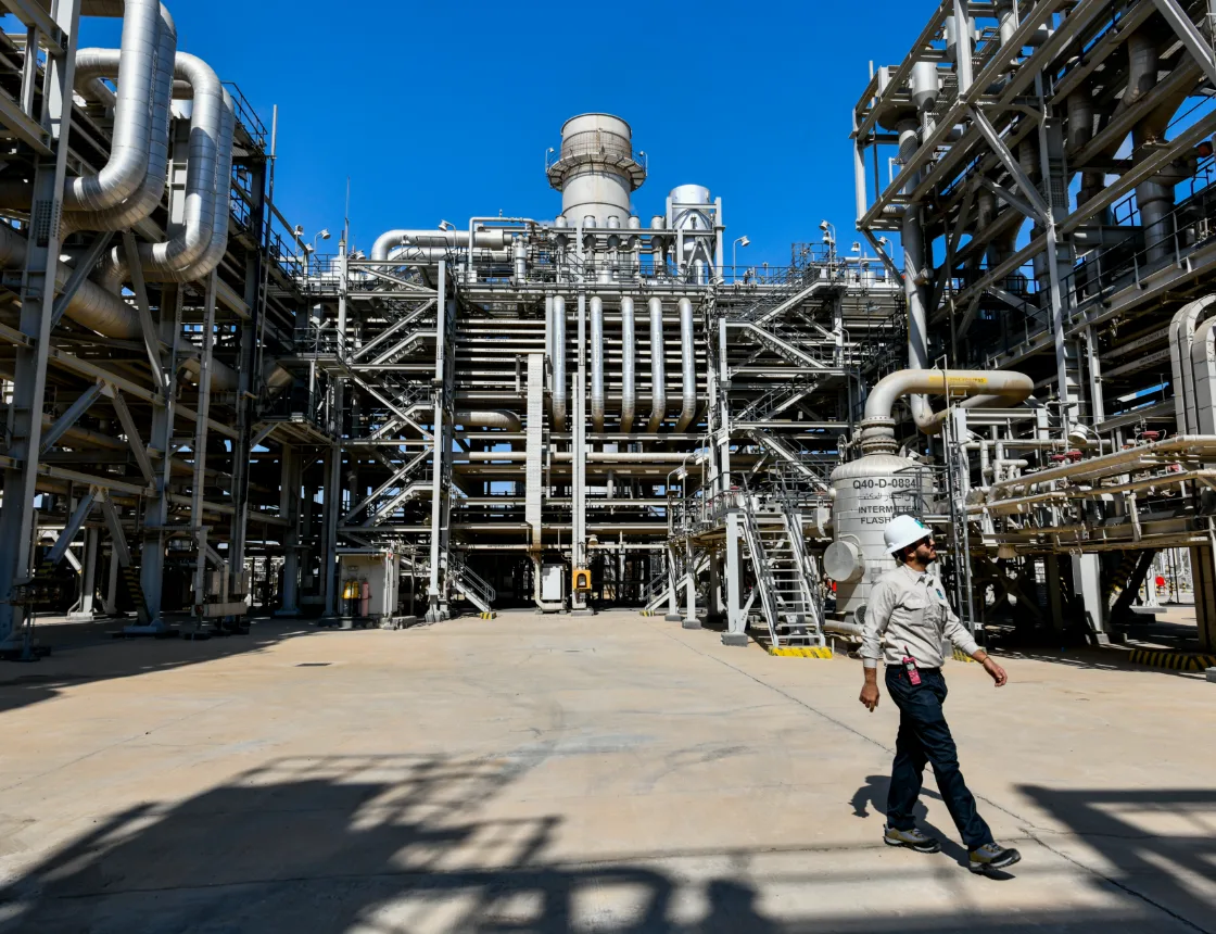 People working on site